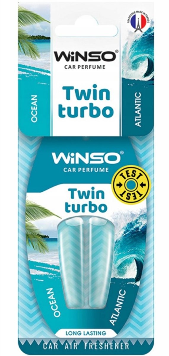 winso twin turbo atlantische-oceaan autoparfum - twin turbo atlantische-oceaan - atlantische-oceaan - winso geur voor in de auto - autogeur - auto parfum