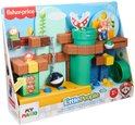 Fisher-Price My Mario Little People Mario's Adventure Playset in verpakking.