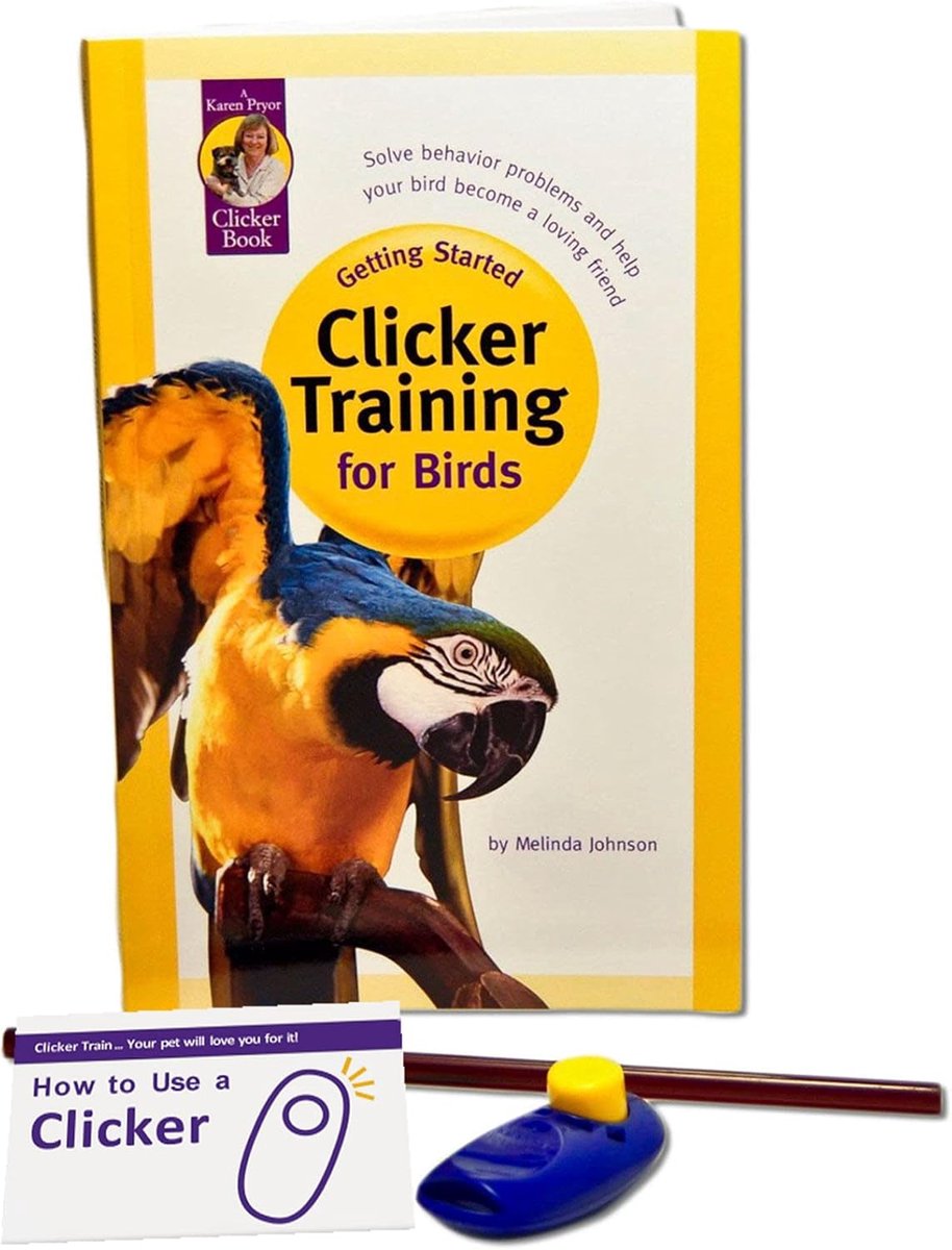 Vogel Trainingskit - Clicker Training - Communicatie Verbeteren - Compleet Leerpakket - 30 x 15 cm