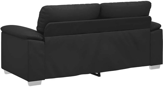 vidaXL - Canapé deux places - 140 cm - similicuir - noir