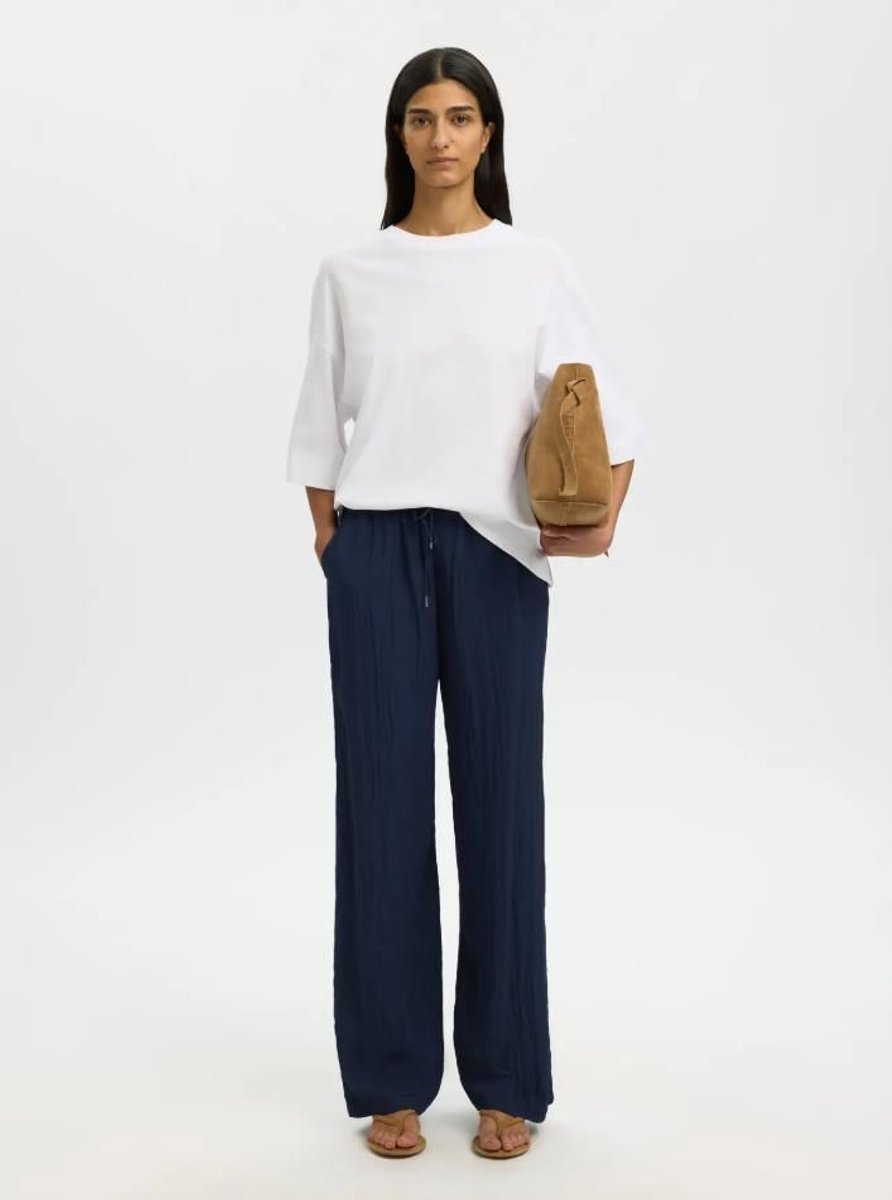 SLF Iona HW Wide String Pant Dark Sapphire