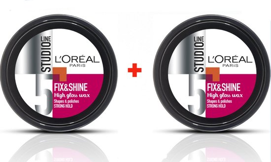 L'Oréal Paris Studio Line Fix & Shine - Shining Wax - 2 x 75 ml