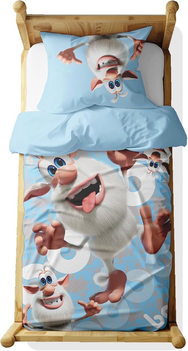 Kinderbeddengoed Set - Dekbedovertrek Kussensloop - Slaapkamer Decoratie - 100% Katoen Ademend - 100x135cm 40x60cm - Blauw