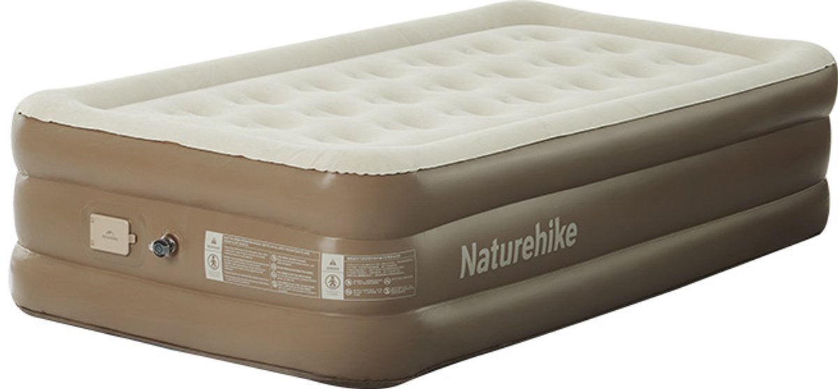 Naturehike Horizon opblaasbaar luchtbed – 1 Persoons – Oplaadbare elektrische pomp – 190 x 100 x 45 cm – Snel opblazen & leeglopen – Binnen & buiten