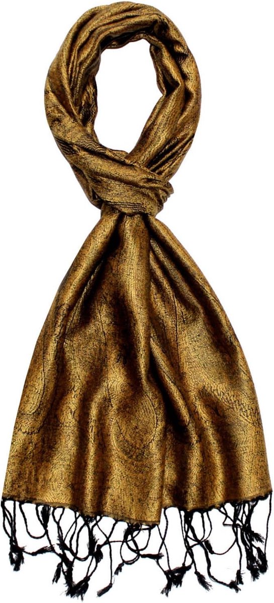 Zijden Heren Sjaal - Luxe Doek - Formele Gelegenheden - Jacquard Geweven Patroon - 35x160cm - Harmonisch Kleurrijk