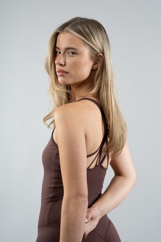 Unveil Active- Jumpsuit- Coffee Bean XS — afbeelding 2