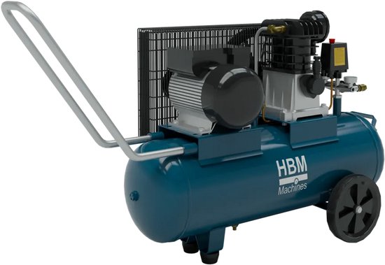 Snaaraangedreven compressor 50 liter — afbeelding 5