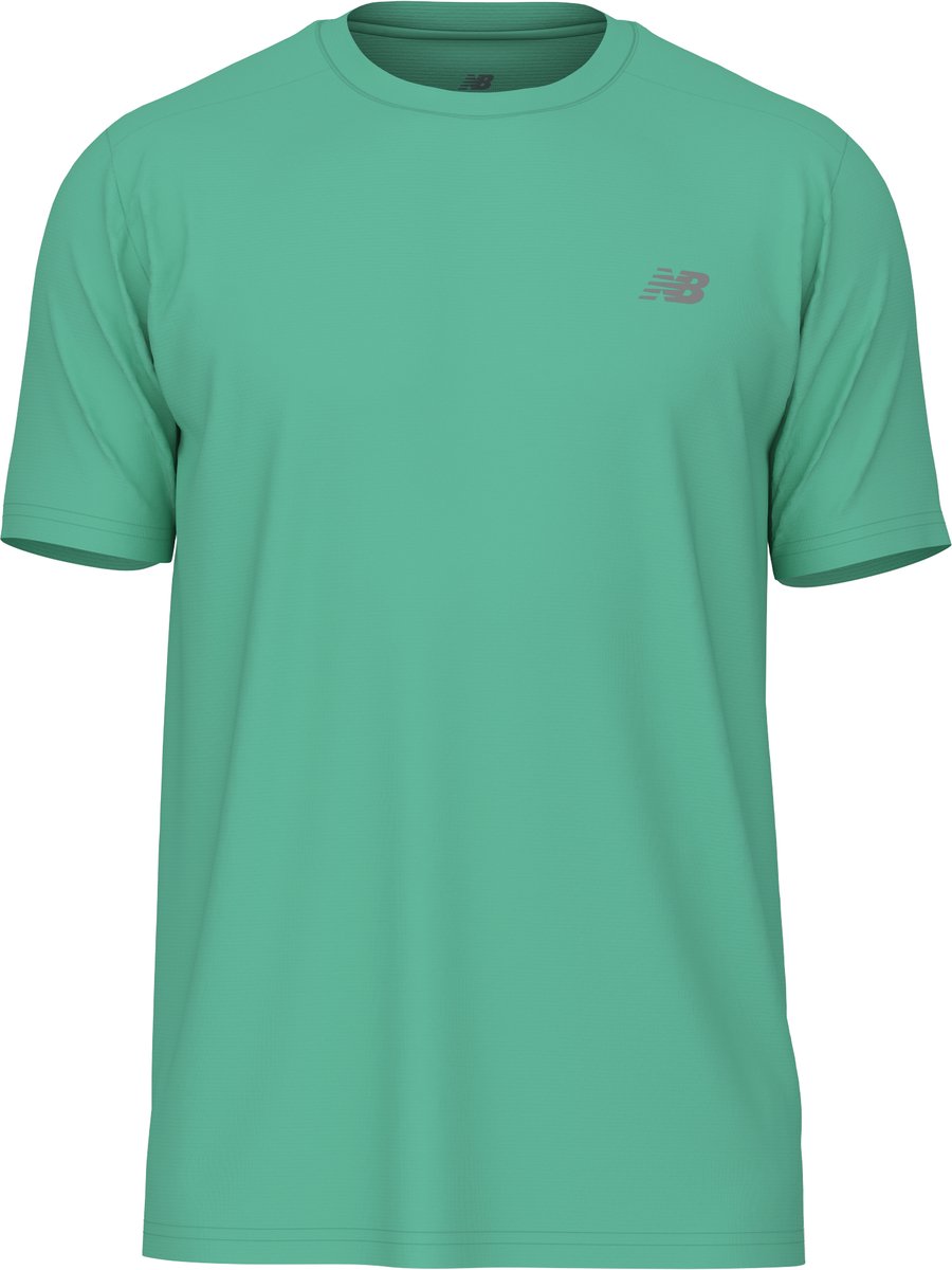 New Balance Sport Essentials T-Shirt Heren Sportshirt BIG Turquoise