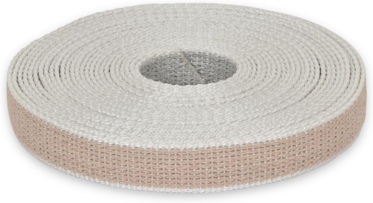 Riem voor rolluiken - Katoenen band - Raamdecoratie bevestigen - Duurzaam katoen - 22 mm b