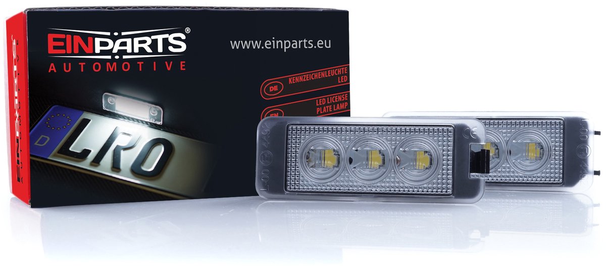 Einparts Oe Style Autonummerplaatverlichting Set Van 2
