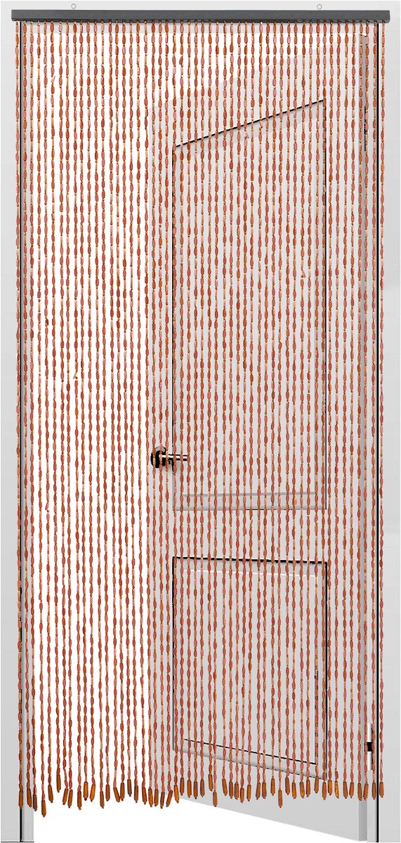 Bamboe Houten Kralengordijn 200*90cm Decoratie Draadgordijn Deurgordijn Parelgordijn Voor Raam Kamer Bamboegordijn
