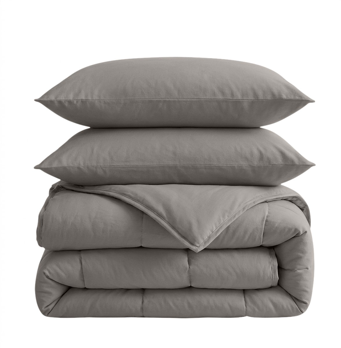 Sleeptime 2 in 1 Dekbed - Dekbed zonder Overtrek Inclusief Kussenslopen - 240x200 - Kaki