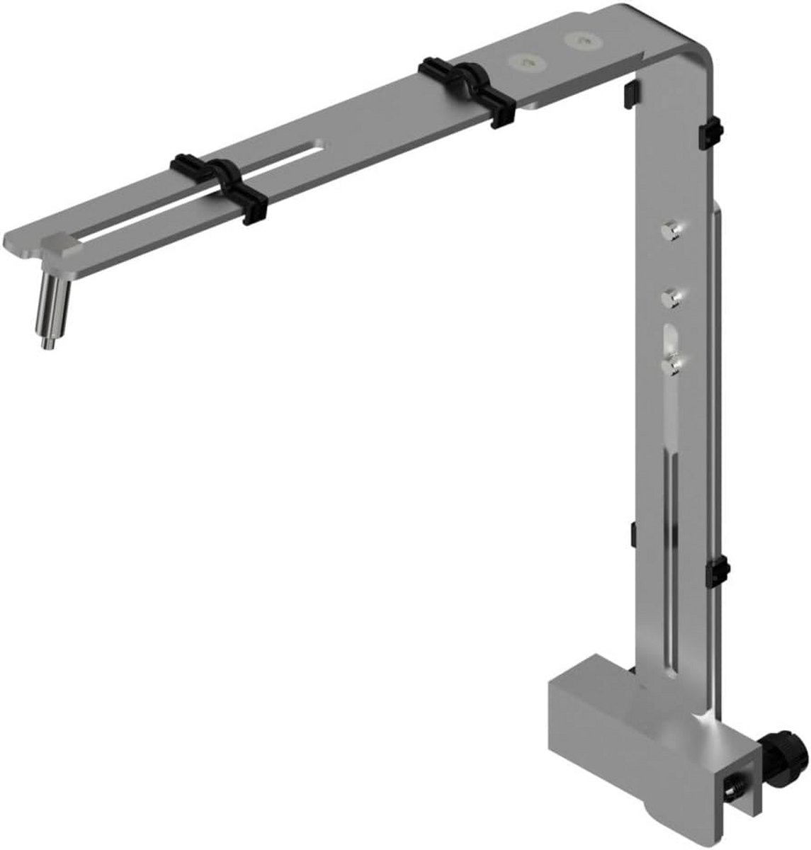 Aquarium Verlichting Houder - Hangende Lamp Steun - Aquarium Inrichting - Verstelbare Hoogte - Max 1.5 kg - Zilver