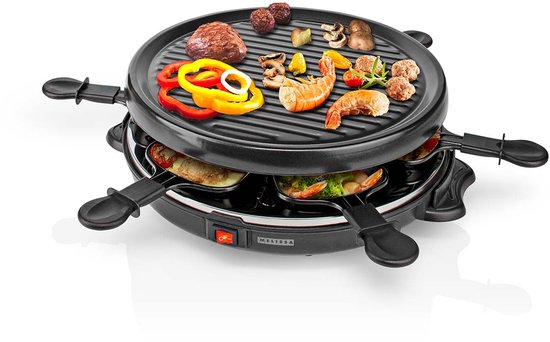 Melissa 16300032 - Raclette en Gourmetset - 6 Personen - 800 W - Ø 29 cm - Antiaanbaklaag — afbeelding 4