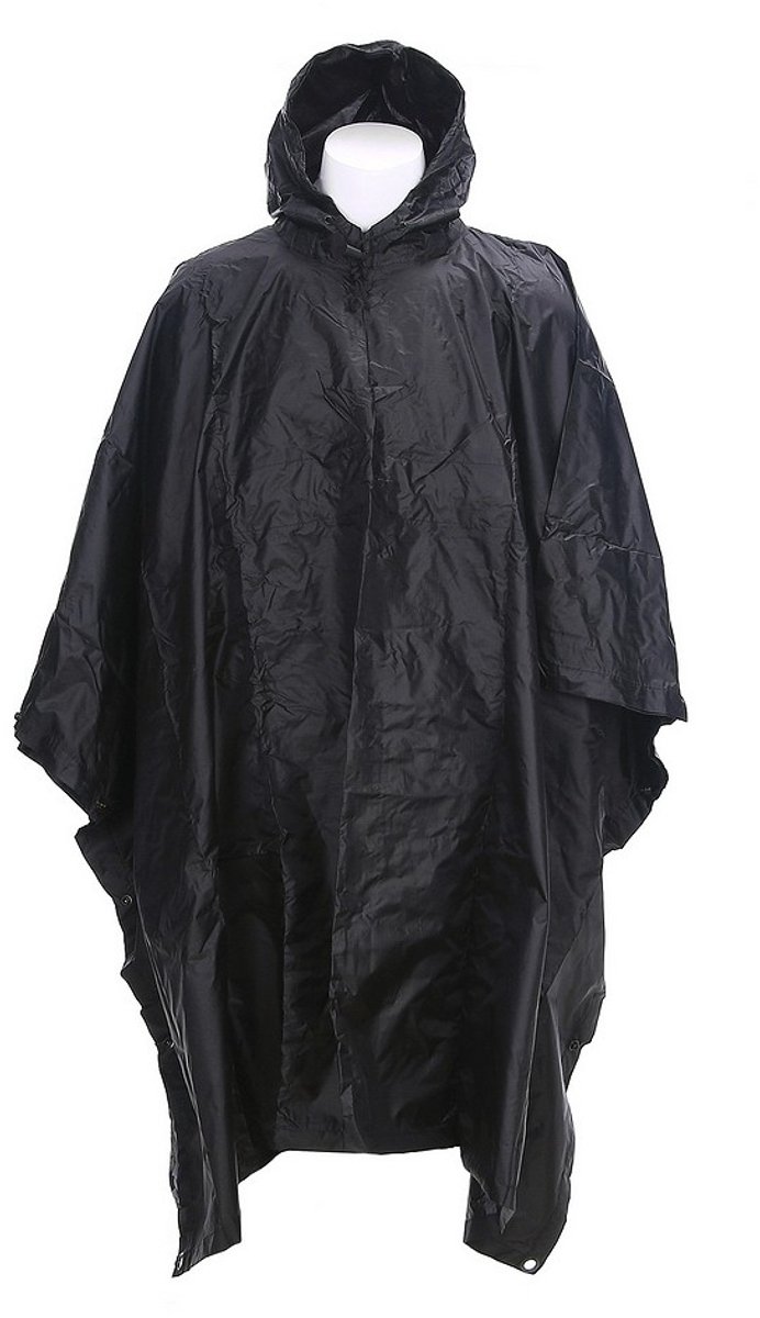 Fostex ripstop poncho zwart