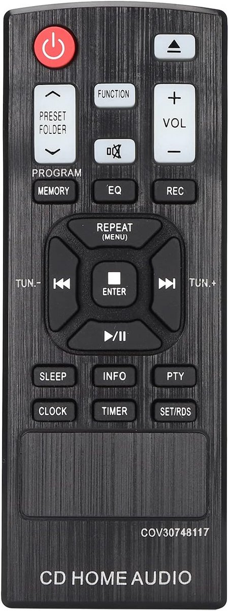 Audio Afstandsbediening - Universele Bediening - Home Entertainment - Volledige Functies - 13.7 cm - Zwart