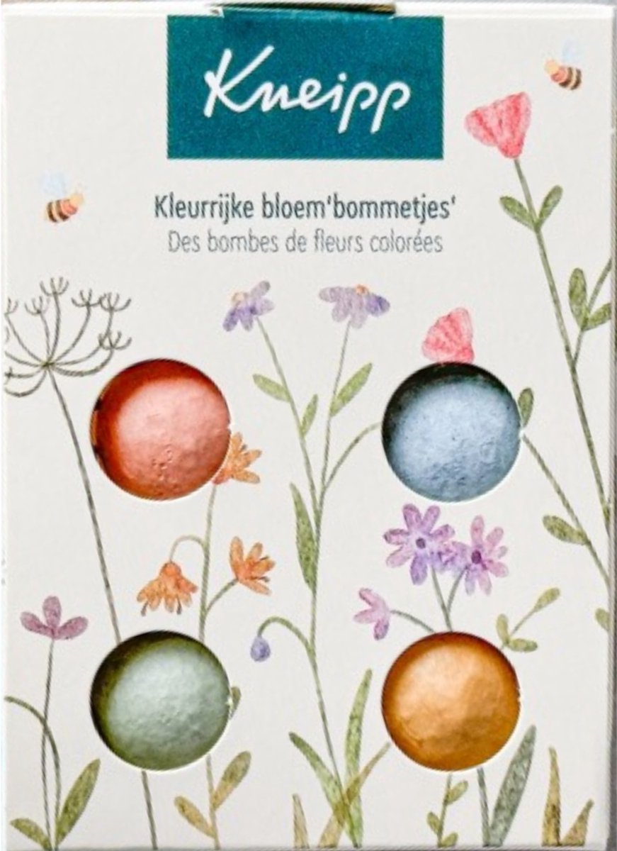 Kneipp - kleurrijke bloembommetjes - bloem bommetjes - blossombs - biologisch bloemzaad - 4x bloemenmix - cadeau tuin