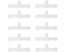 10 Stuks - Zweetafvoerende bh-pads - Borstzweetpad - Herbruikbare - 46*16cm - Wit - Katoen+Polyester - Geschikt voor vrouwen voor sport en dagelijks leven - Zweetabsorberende pads - Zacht en ademend - Tegen Zweet Op Uw Kleding - Zweetstoppers Borsten