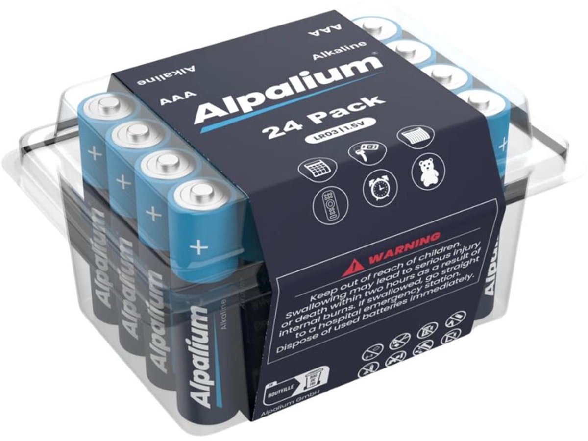 Alpalium AAA batterij (potlood) Alkaline 1.5 V 24 stuk(s)
