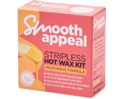 Smooth Appeal Stripless Hot Wax Kit 40g - Magnetron Formule - Aloë Vera & Tea Tree - Gezicht & Delicate Zones