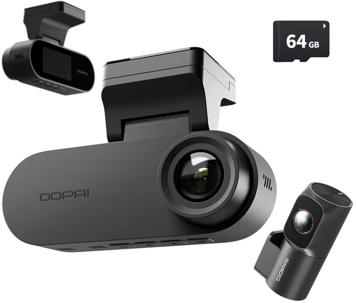 Dashcam - voor Auto - 4K HD - Camera Voor en Achter - G-Sensor - Dual Dashcam - DDPAI N2