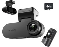 Dashcam Auto Camera Voor en Achter - 4K Beeld - met 64GB SD Kaart - GPS - DDPAI N2