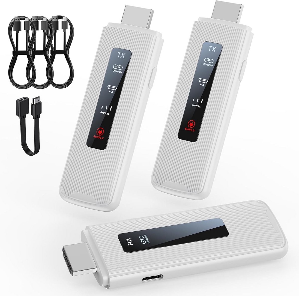 Draadloze HDMI Zender - Video Audio Streamer - Presentaties Delen - Dual Band 50m Bereik