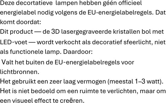 3D Lasergegraveerd Kristallen Bolnachtlampje Met aan /uit schakelaar - Hemelse Sfeer in Huis hemel van Artisial — afbeelding 2
