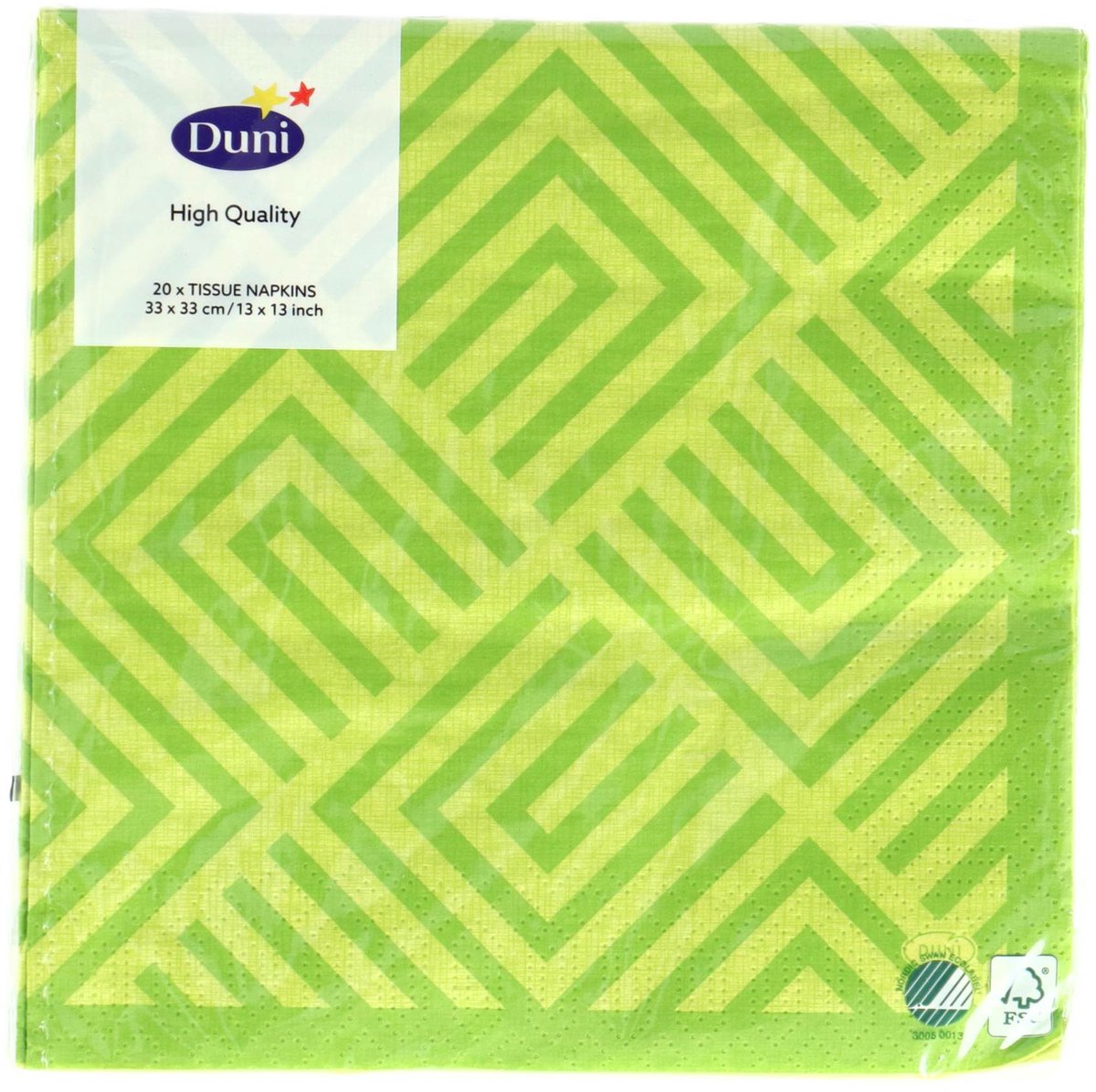 Servetten - Mosaic Kiwi - 33x33 cm