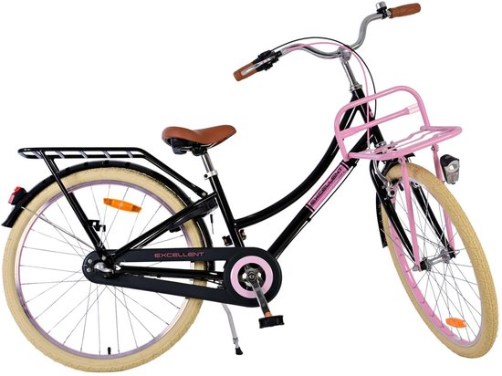 Volare Excellent Kinderfiets - Meisjes - 24 inch - Zwart - 3 Versnellingen van Volare — afbeelding 4