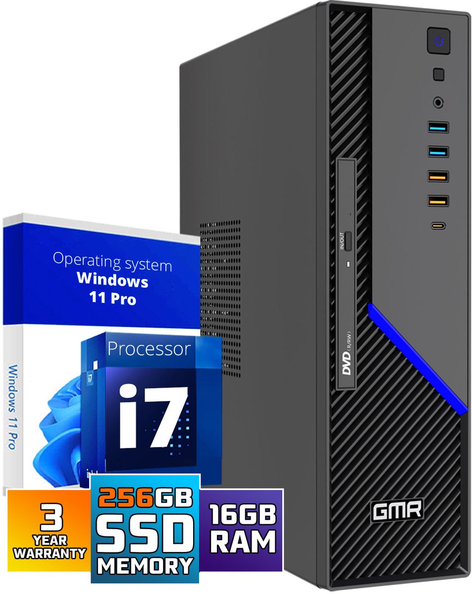 GMR R3 GamePC - AMD Athlon 300GE - 240GB M.2 SSD - Vega 3 - 8GB RAM - WiFi