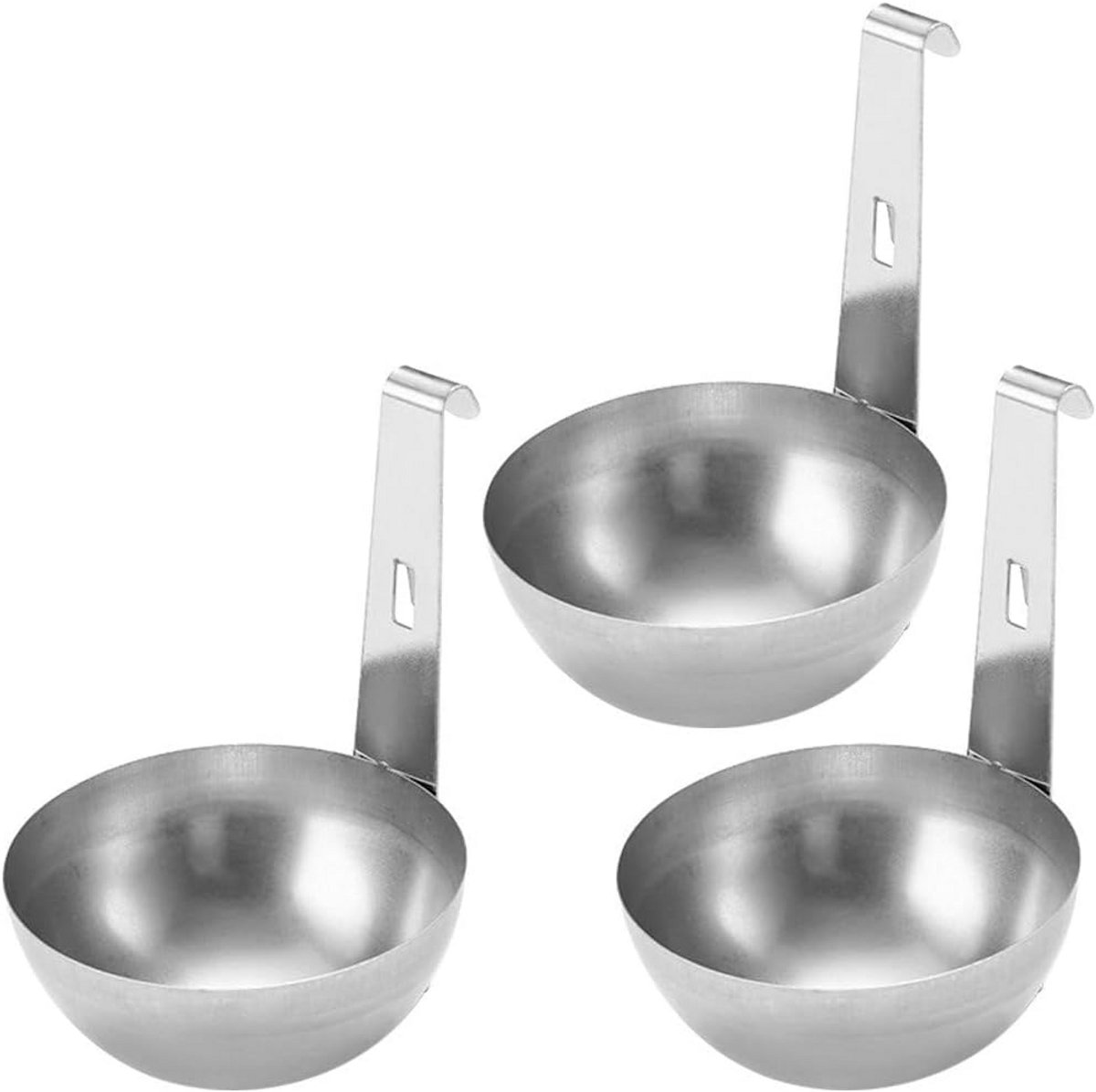 Eierstroper Set - Gepocheerde Eierkokers - Ontbijt Maken - Anti-aanbak Coating - 3 Stuks - Goud