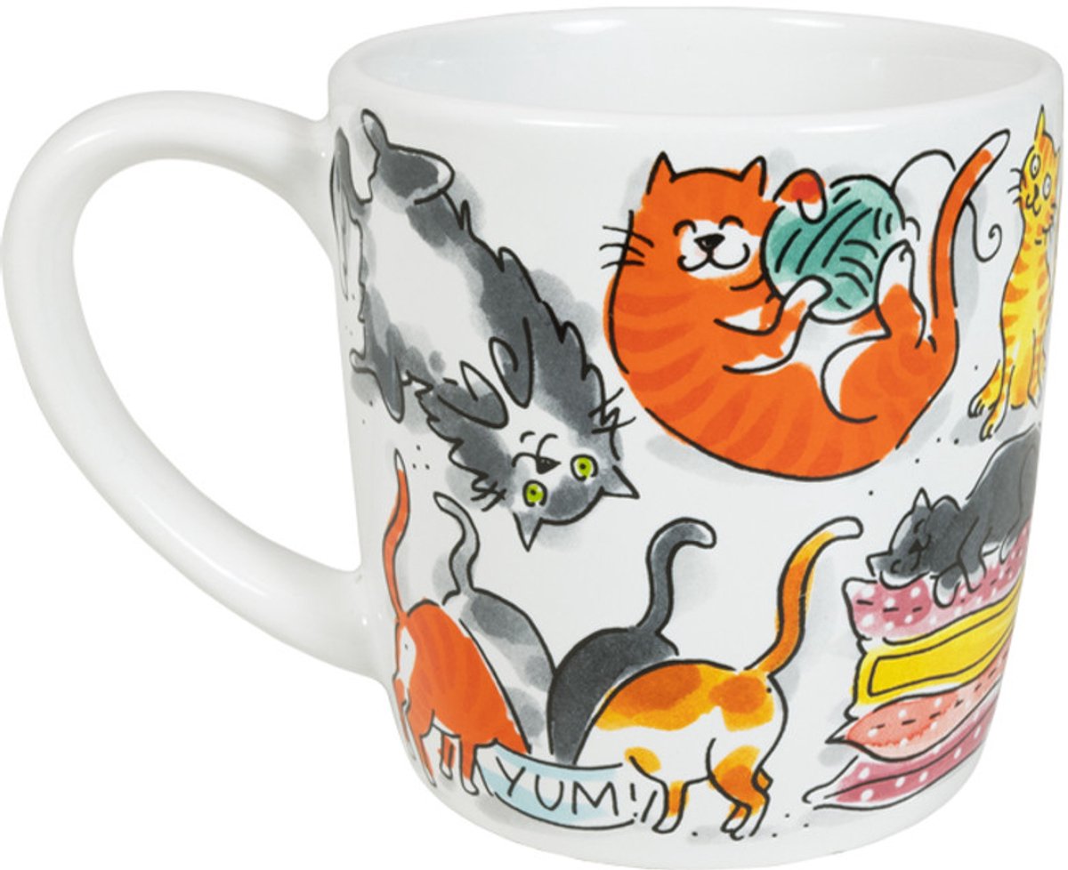 Mok Cat love (Ø10 cm) (500 ml) | van Blond Amsterdam — cadeau in Koken & Dineren - foto 2