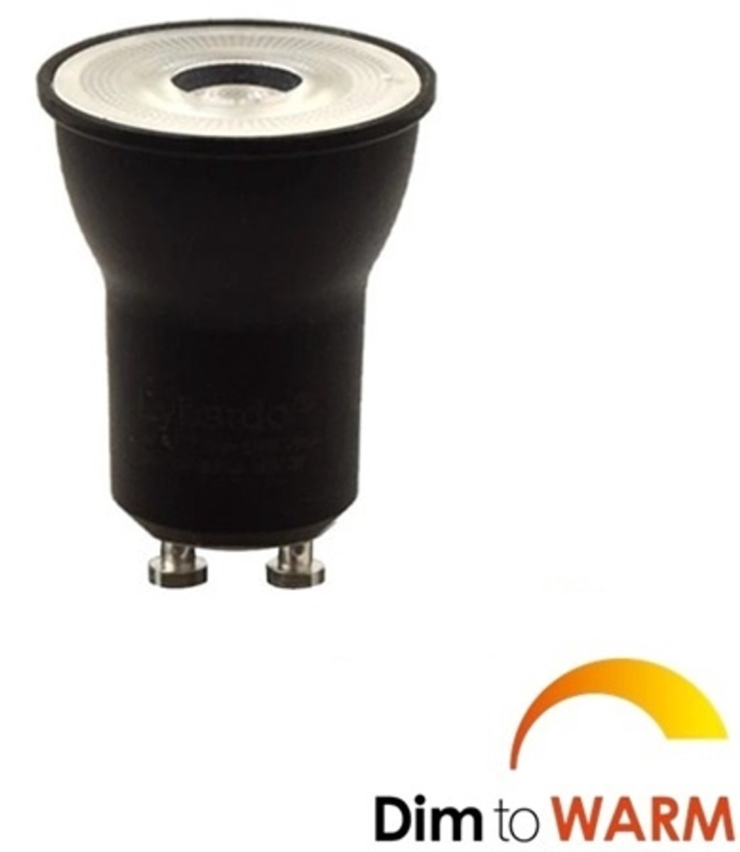 Freelight Mini GU10 3.6Watt Zwart Dim to Warm Ø 35mm