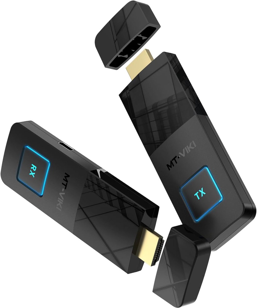 Draadloze HDMI Extender - Video Dongle - Presenteren Streamen - Plug en Play - 30 Meter - Zwart
