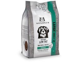 Monopets Vet Diet Low Fat Large Adult Kwartel - Hondenbrokken - 12.5 kg