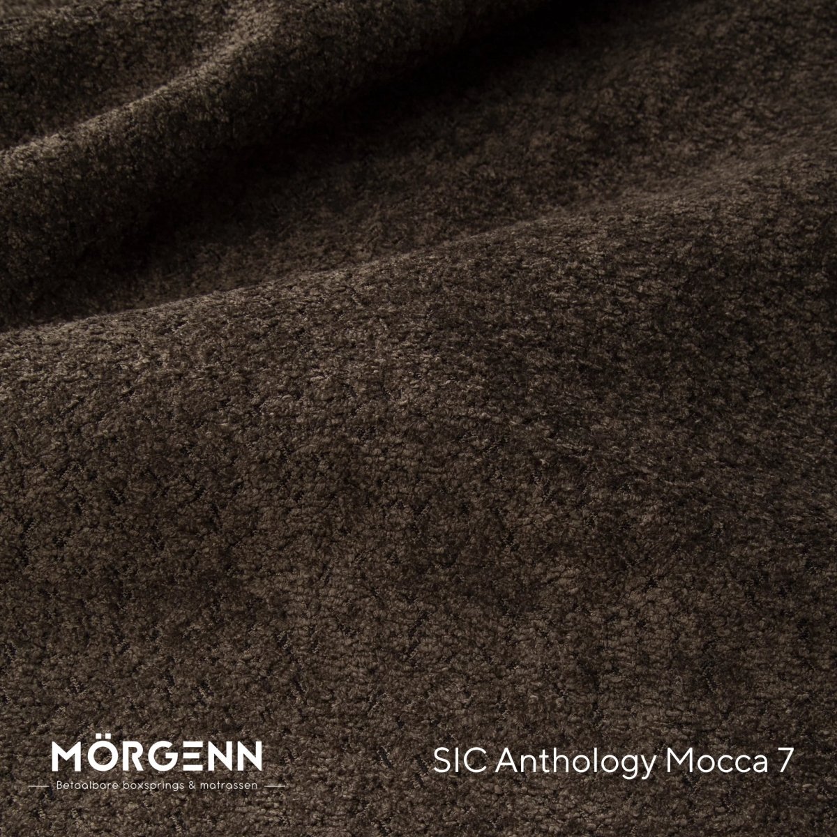 Mörgenn SIC Anthology Stofstaal - Bouclé Stof voor Boxspring en Bed - Mocca 7
