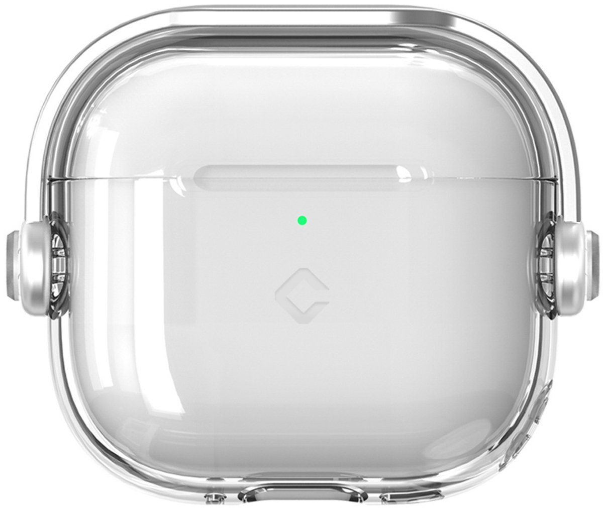 Coverzs TPU & PC clear case geschikt voor AirPods 4 - Doorzichtig beschermhoesje - Optimale bescherming