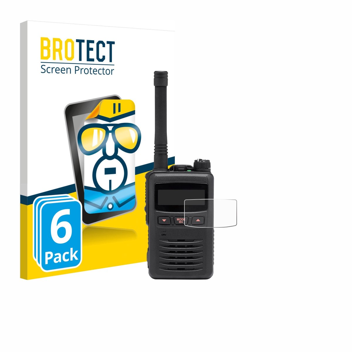 BROTECT - Screenprotector voor Motorola EVX S24 - Folie Beschermfolie transparant 6 Stuks