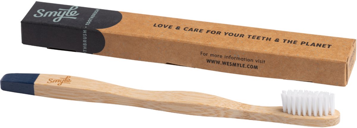 Smyle Tandenborstel Bamboo Donkerblauw Soft (1 stuk)