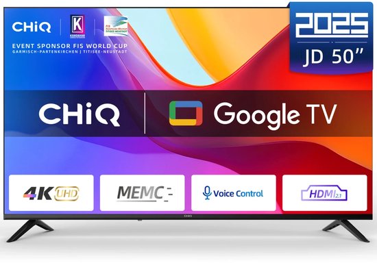 CHiQ U50JD 50 Inch Smart TV – 4K Ultra HD – HDR – Android TV