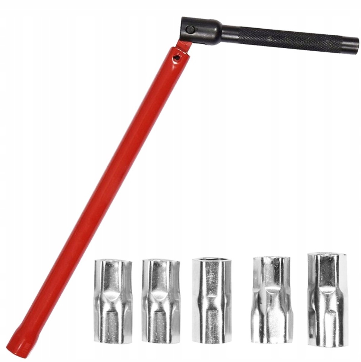 MParts - Hydraulische Installatie Sleutel - 5 Doppen - 8-12 mm - Flexibele Handgreep