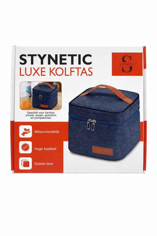 STYNETIC ® Kolftas - Bewaartas Babyvoeding - Koeltas voor Moedermelk en Borstvoeding - Thermotas voor Babyflesjes - Inclusief Koelelement - Compact & Handig voor Onderweg - Blauw van Merkloos — afbeelding 4