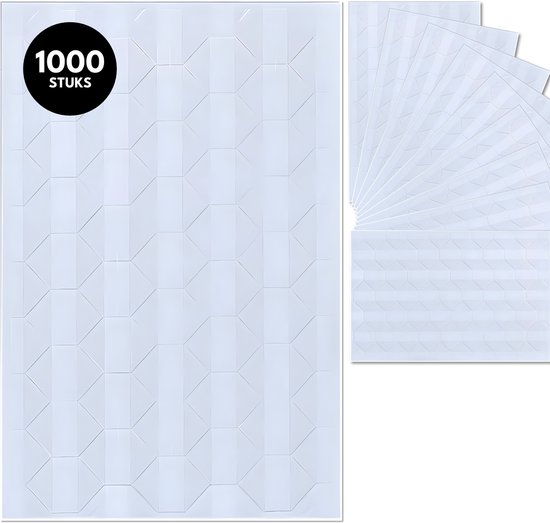 Purepeak Zelfklevende Fotohoekjes Set 1000 Stuks - Fotostickers - Transparant