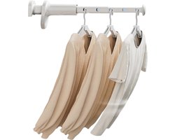TuseRxln Reisriemkledinghanger - Mini Droogrek - Uitbreidbaar - Ruimtebesparend - 1 Stuk - Voor Reizen En Binnen