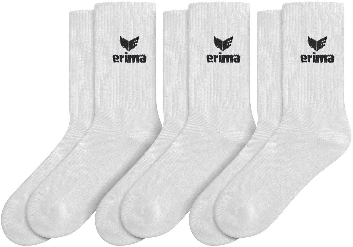 Erima 3-Pack Sportsokken - Wit | Maat: 43-46