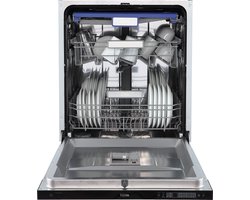 ETNA VW542B - inbouw vaatwasser - 60 cm - RVS - Energieklasse B - 14 couverts - 9 programma's - LED binnenverlichting - vloerprojectie