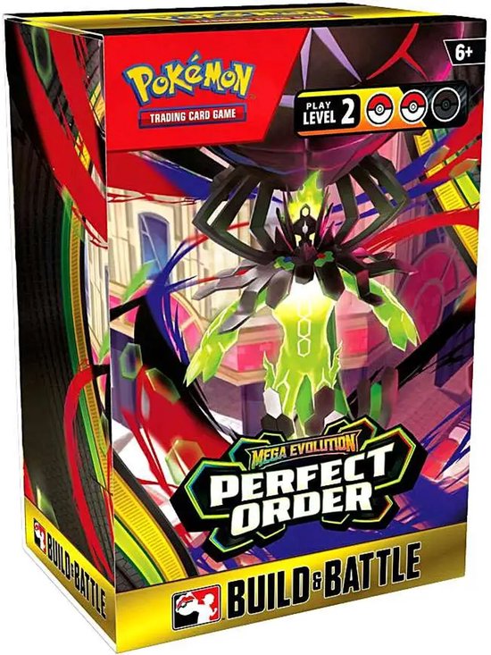 Pokémon TCG: Mega Evolution—Perfect Order Build & Battle Box