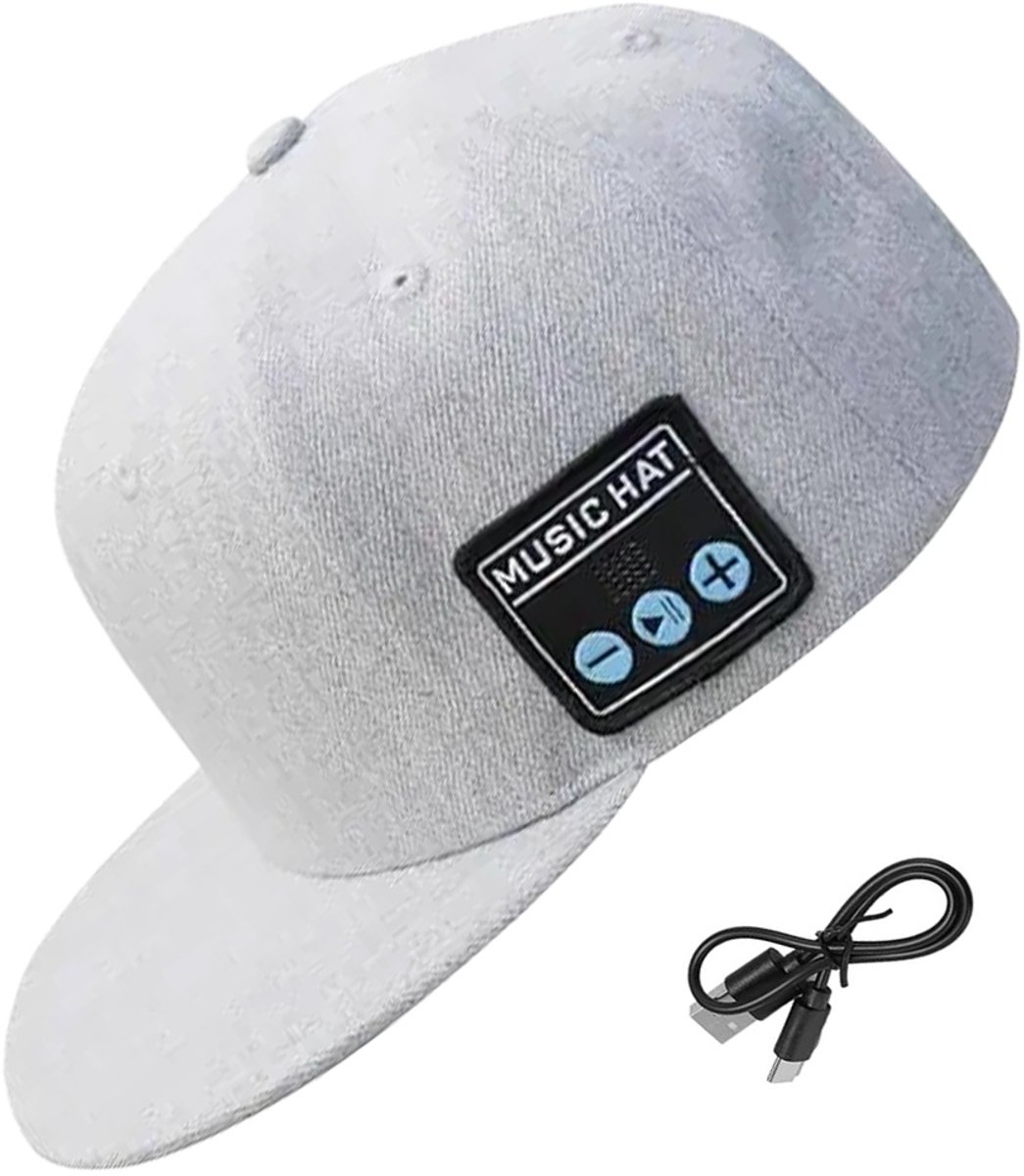 Bluetooth Hoed - Luidspreker - Baseballpet - Grijs