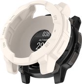 Stravo TPU Beschermhoesje geschikt voor Garmin Instinct 3 (50mm) – Rugged Bescherm Case – Flexibele TPU Bumper – Starlight